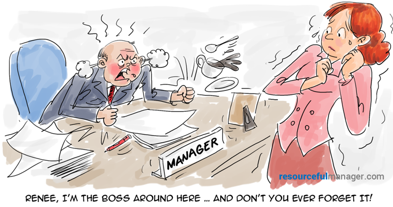 micromanaging boss cartoon