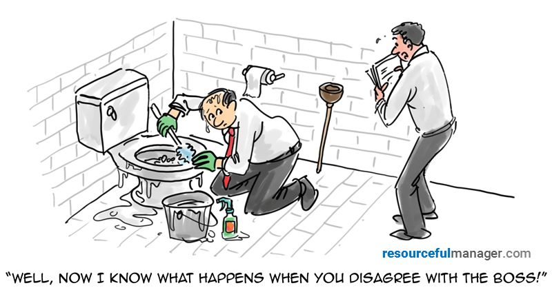 disagree with the boss cartoon