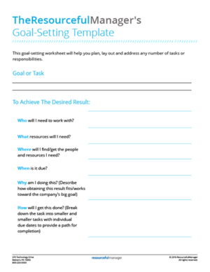 ResourcefulManager Goal-Setting Template