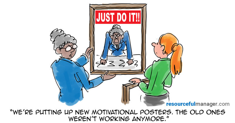 motivational poster cartoon