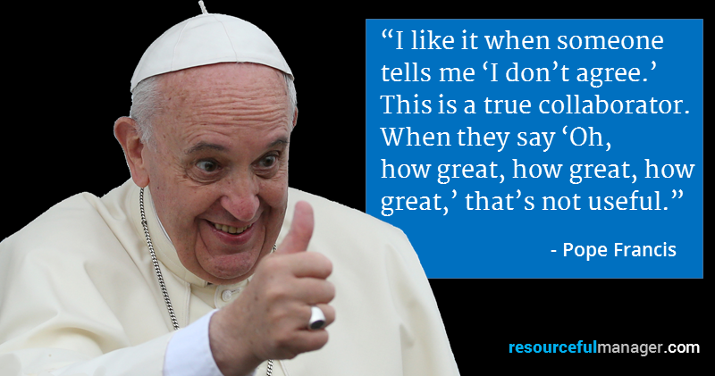 Pope Francis on leadership